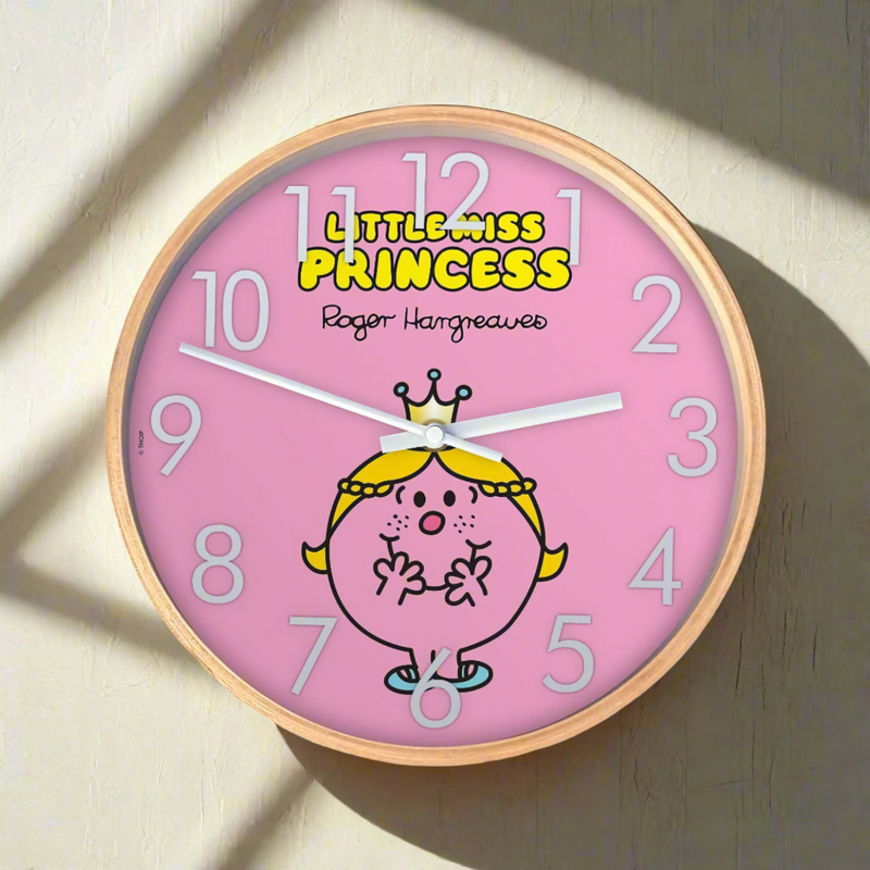 Mr. Men Little Miss birch clock, little miss princess