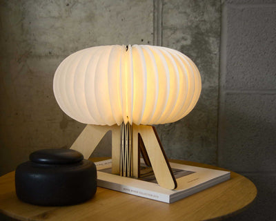 Gingko R Space portable table lamp, maple