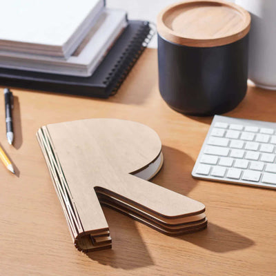 Gingko R Space portable table lamp, maple