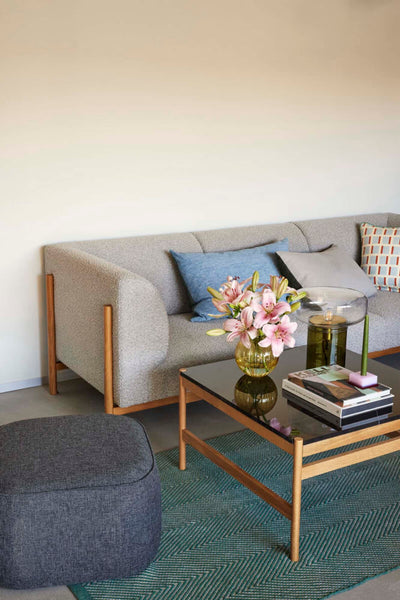 Hubsch Raw coffee table. black/natural