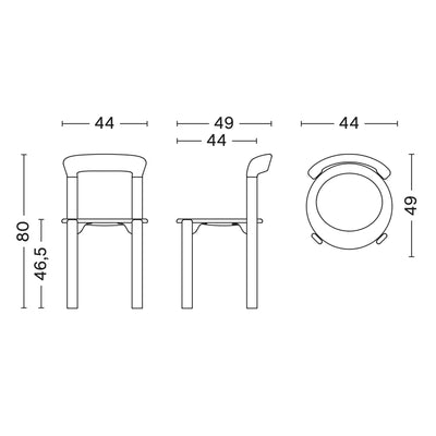 HAY Rey chair, slate blue