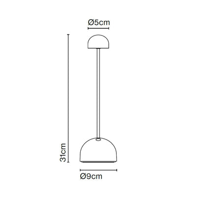 Marset Sips rechargeable lamp, white/silver