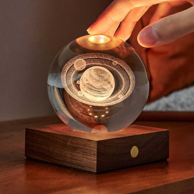 Gingko Amber crystal light, saturn