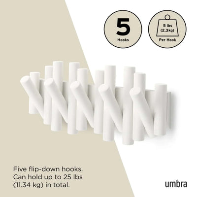 Umbra Picket wall hook, white