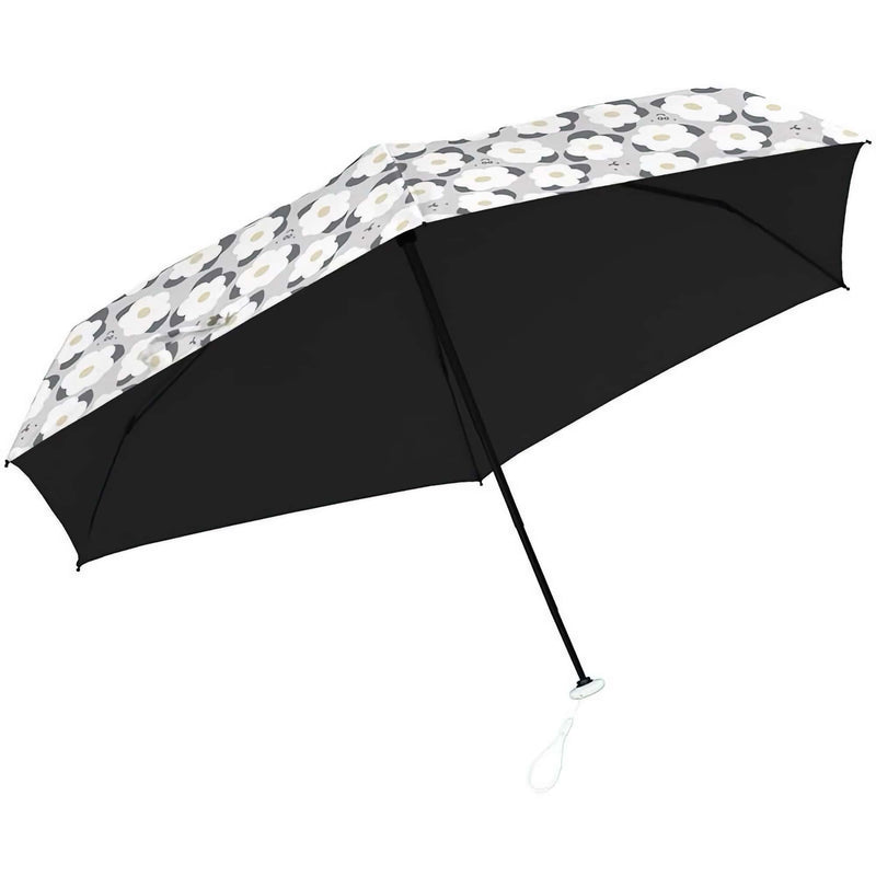 Miffy 100%UV Protection folding umbrella, grey flower/grey