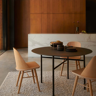 Audo Copenhagen Snaregade Dining Table Round Ø138cm, dark oak