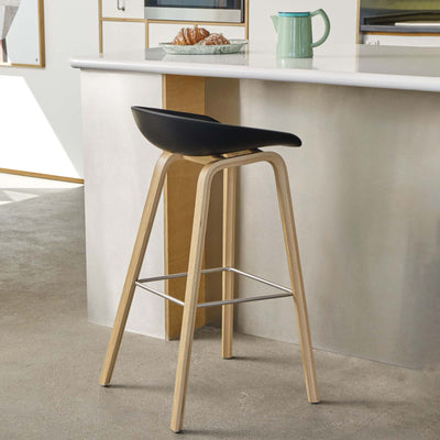 Hay About A Stool AAS32 Low counter stool (65cm), melange cream/oak