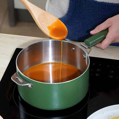 Cookut Marvellous stainless steel saucepan 20 cm, fern