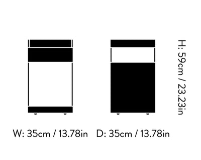 &Tradition Rotate SC73 Side Table, black