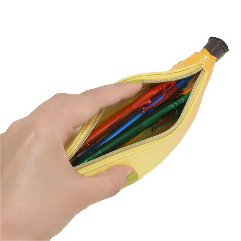 Marushin Yup! Leather pouch, banana