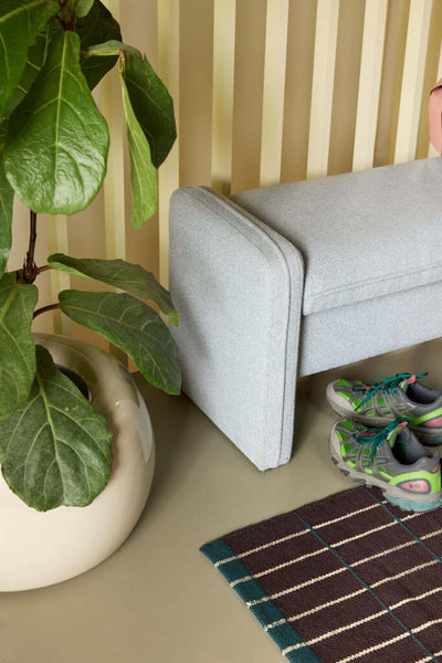 Hubsch Well bench, light blue