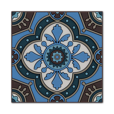 Images d'Orient Silicone Coaster, sejjadeh azur (9x9 cm)
