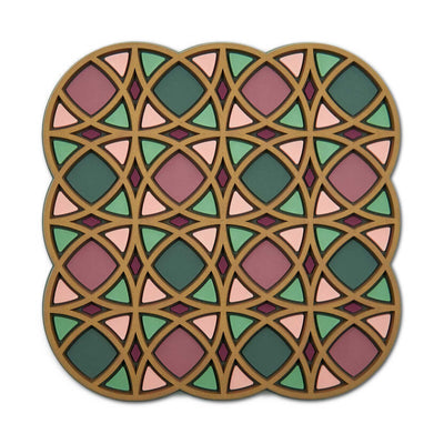 Images d'Orient Silicone Coaster, opera (9x9 cm)