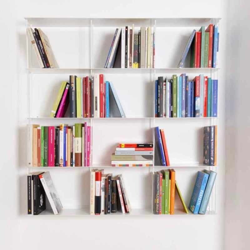 Kriptonite Krossing wall shelf 100x100cm, matt white