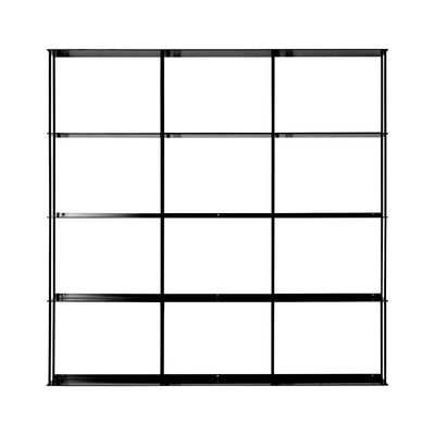 Kriptonite Krossing wall shelf 100x100cm, matt black