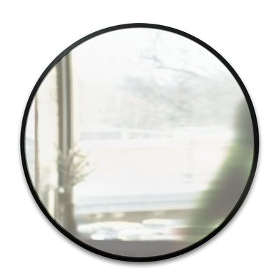 Umbra Hub round wall mirror ø60, black