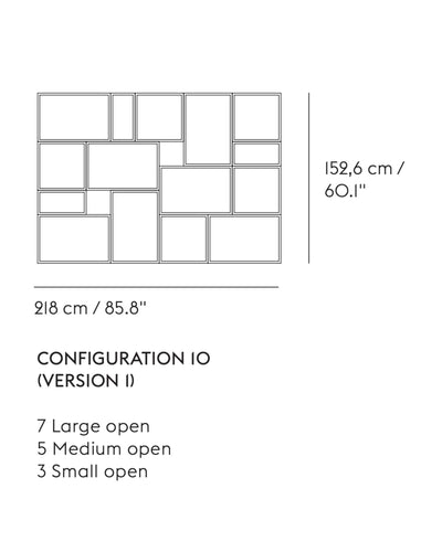 Muuto Stacked shelf system configuration 10-1