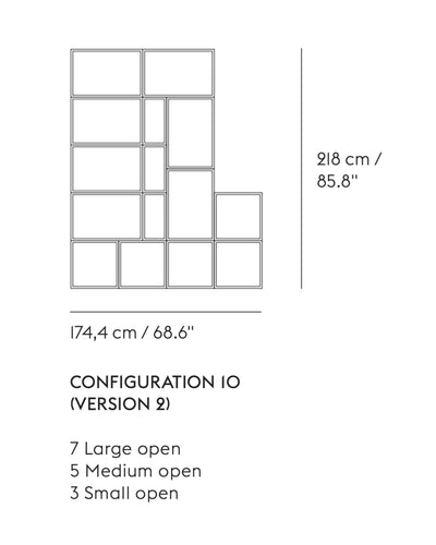 Muuto Stacked shelf system configuration 10-2