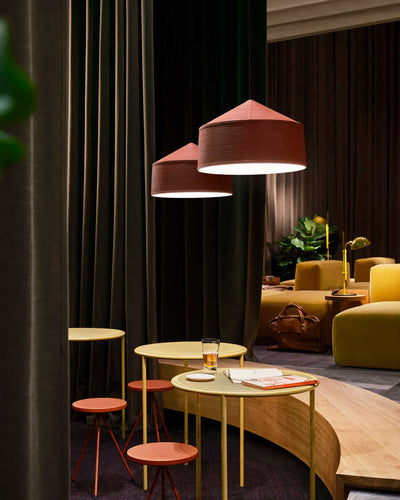 Marset Zenc pendant lamp, red