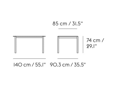 Muuto Linear Wood table, oak (140x85 cm)