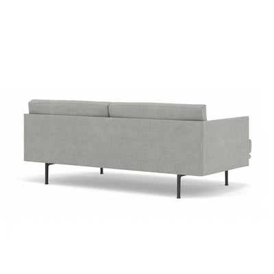 Muuto Outline Sofa 2-Seater, Fiord151/Black w170xd84xh71cm