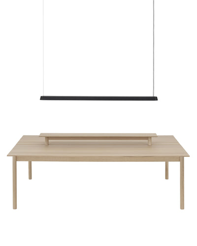 Muuto Linear pendant lamp, black (169.2 cm)