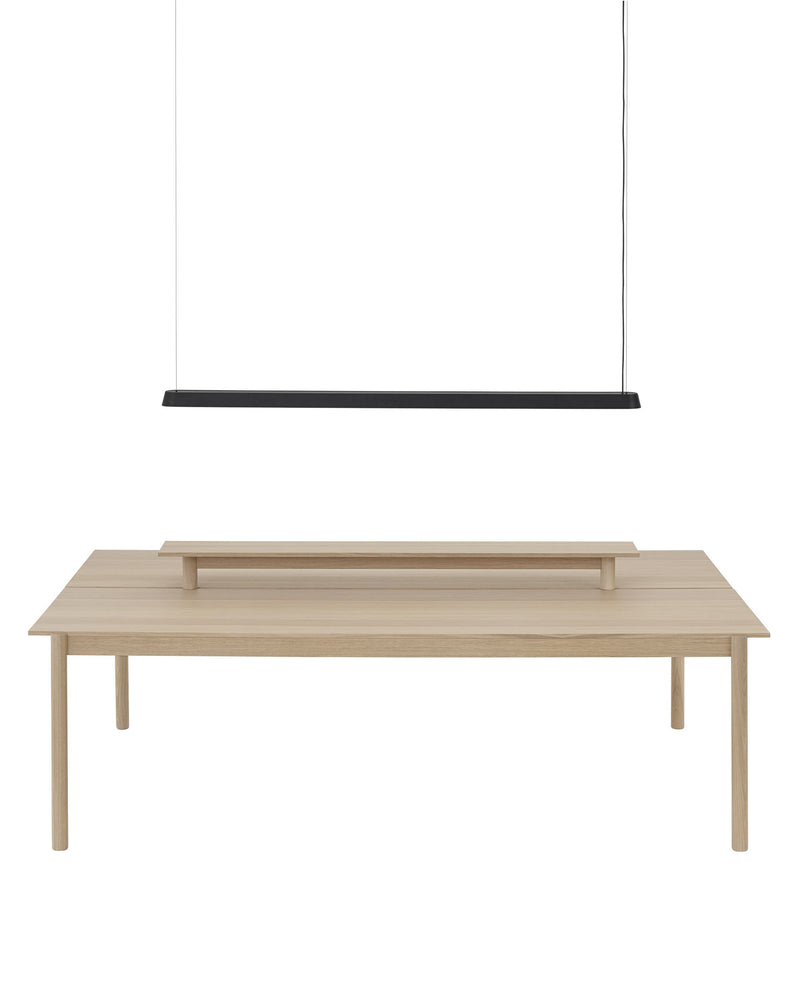 Muuto Linear pendant lamp, black (169.2 cm)