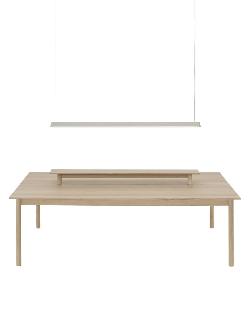 Muuto Linear pendant lamp, grey (169.2 cm)