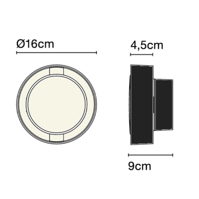 Marset Plaff On 16 ceiling and wall lamp