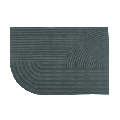 Muuto Relevo rug 170x240, dark green