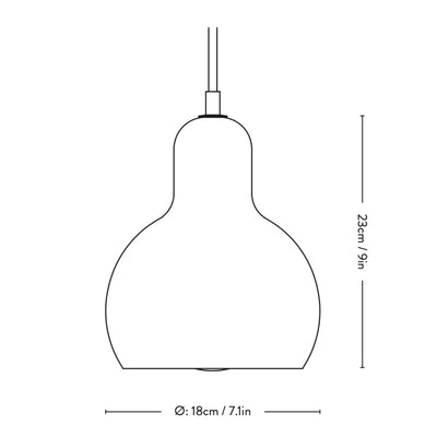 &Tradition SR2 Mega Bulb , gold/fabric cord