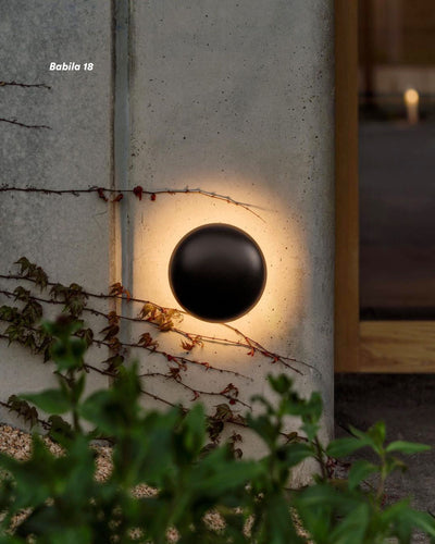 Marset Babila wall lamp, brown (outdoor)