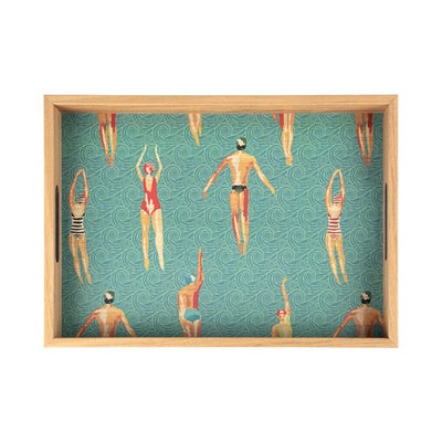 Manopoulos 'Swimmer' Wooden Tray