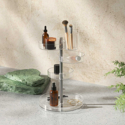 Umbra Pirouette Organizer , Clear/Nickel