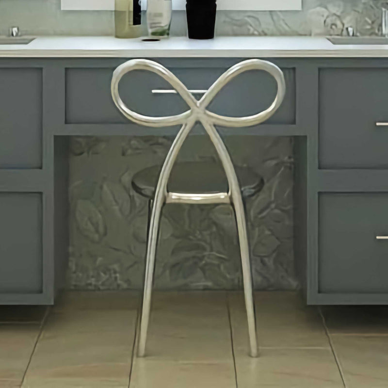 Qeeboo Ribbon chair metal finish, silver