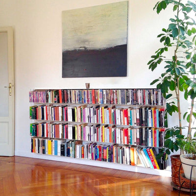 Kriptonite Krossing wall shelf 200x100cm, matt white