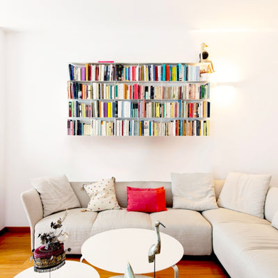 Kriptonite Krossing wall shelf 200x100cm, matt white