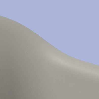 Muuto Fiber armchair tube base, grey/grey