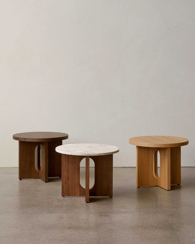 Audo Androgyne Side Table, Natural Oak (ø50cm)