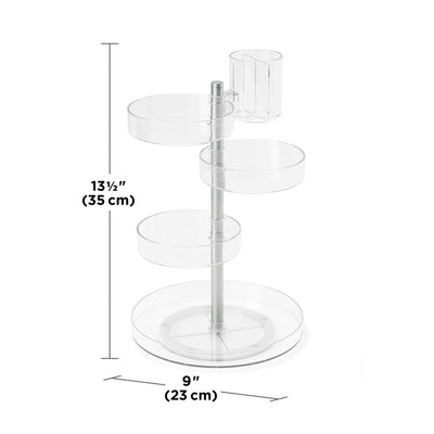 Umbra Pirouette Organizer , Clear/Nickel