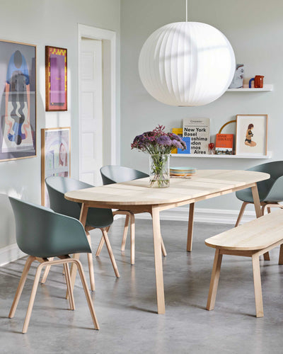 Hay About A Chair AAC 22, dusty blue/soaped oak