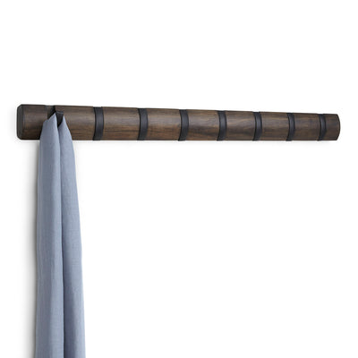 Umbra Flip 8 wall hook, walnut/black