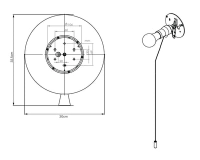 Brokis Memory Wall Lamp, Glossy Opal (Ø30cm)