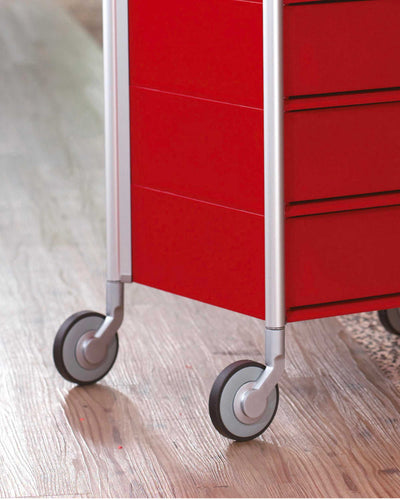 Studio Domo Ally S2 S3D trolley, red