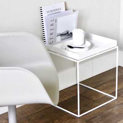 HAY Tray side table M, white (40x40 cm)