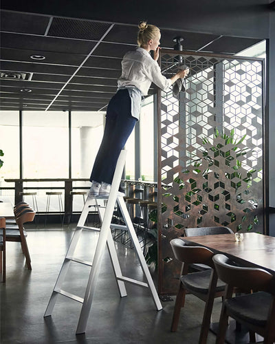 Metaphys Lucano ladder 4-step, white