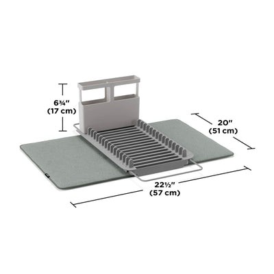 Umbra UDry Over the Sink Dish Drying Rack, Charcoal (51X57 CM)