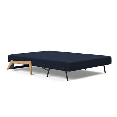Innovation Living Cubed 140 Wood sofa bed, 528 mixed dance blue