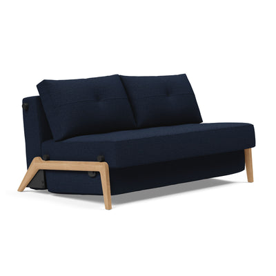 Innovation Living Cubed 140 Wood sofa bed, 528 mixed dance blue