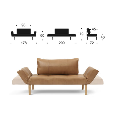 Innovation Living Zeal Daybed , 551 Faunal Brown